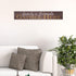 Patton Wall D©cor Family and Friends Gather Here Wood Wall Art Decorative Sign, 6" x 36", Brown
