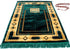 Premium Islamic Muslim Prayer Rug - Ramadan Gift - Janamaz Sajjadah - Namaz Seccade by GOLD CASE - Made in Turkey, PRMT-Green