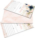 Blush Bridal Shower Invitations with Envelope Set of 25 Rustic Floral Wedding Invites Indigo and Pink Blank Printed Pack DIY (5x7 Size) Paper Clever Party