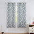 Central Park Gray Kids Curtains Light Filtering Soft Microfiber Window Panels for Boys and Girls Nursery Bedroom Space Planet Theme with Grommets Window Treatment Drapes, 42 x 54 Inch, Set of 2 Panels