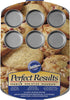 Wilton Muffin Top Pan Perfect Results Premium Non-Stick Bakeware, 12-Cup, Steel