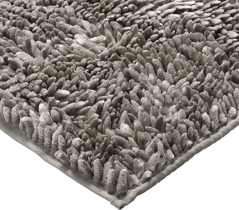 Laura Ashley Butter Chenille 20" x 34" Bath Mat, Light Grey