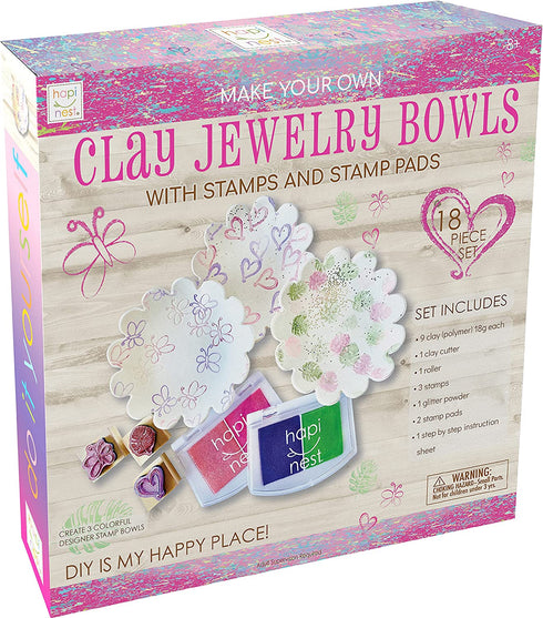 DIY Clay Jewelry Dish with Stamps