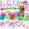 JOYIN 28 Packs Unicorn Dinosaur Keychain with Cards for Kids Party Favor, Classroom Exchange Prizes, Valentine™s Greeting Cards, Valentine Party Favors, Valentine Exchange Gifts