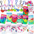 JOYIN 28 Packs Unicorn Dinosaur Keychain with Cards for Kids Party Favor, Classroom Exchange Prizes, Valentine™s Greeting Cards, Valentine Party Favors, Valentine Exchange Gifts
