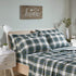 Comfort Spaces Cotton Flannel Breathable Warm Deep Pocket Sheets With Pillow Case Bedding, Twin, Scottish Plaid Green