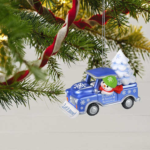Hallmark Keepsake Christmas Ornament, Year Dated 2021, Holiday Parade Snow Removal Truck