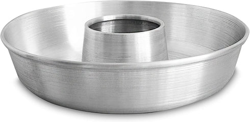 Aluminum Ring Cake Pan (9.5 in) - Ring Mold Pan - Tube Pan for Baking Pound Cake - Tube Cake Pan - Fluted Tube Pan - Flan Mold - Flan Cake Pan - Flan Pan - Chiffon Cake Pan - Bundt Cake Pan