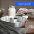 Aluminum Ring Cake Pan (9.5 in) - Ring Mold Pan - Tube Pan for Baking Pound Cake - Tube Cake Pan - Fluted Tube Pan - Flan Mold - Flan Cake Pan - Flan Pan - Chiffon Cake Pan - Bundt Cake Pan