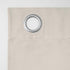 Sun Zero Soho Blackout Energy Efficient Grommet Curtain Single Panel, 54" x 63", Pearl Off-white