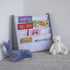 Humble Crew, Grey/White Kids Book Rack Storage Bookshelf, 4 Tiers