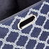 Amazon Basics Collapsible Fabric Storage Cubes with Oval Grommets - 6-Pack, Trellis
