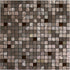 5 Sheets Self-Adhesive Aluminum Mosaic Peel and Stick Metal Tiles 3D Wall Sticker Panel Backsplash for Kitchen & Bathroom (12"x12" Bronze)