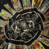 Sun Constellation and Star Tarot Card Tapestry - Bohemian Astrology Tapestries Zodiac Wall Hanging for Home Bedroom Aesthetic Wall Art Decor Black Tapestry