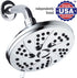 High Pressure 6-inch / 6-Setting Premium Rain Shower Head by AquaDance for the Ultimate Shower Spa Experience! Officially Independently Tested to Meet Strict US Quality & Performance Standards!