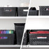 BINO Woven Plastic Storage Basket, Large (Black)