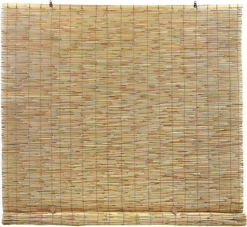 Radiance Cord Free, Roll-up Reed Shade, Natural, 48" W x 72" L