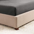 Empyrean Bedding Extra Deep Pocket Fitted Sheets - Bottom Sheets for Queen Size - from 18 Inches Up to 21 Inches Extra Deep Pocket Queen Fitted Sheets - Fitted Bed Sheets only (Queen Charcoal Grey)