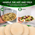 7 in Party Plates Palm Leaf Plates Biodegradable Plates 25 pc Nice Compostable Bamboo Wood Look Small Round Disposable Plates, Eco Friendly Paper Dinner Plates Party Wooden Style Plates by Pure Palm