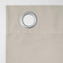 Sun Zero Soho Blackout Energy Efficient Grommet Curtain Single Panel, 54" x 84", Stone