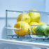 Spectrum Diversified Hexa in-Fridge Large Refrigerator Bin for Storage and Organization of Fruit Vegetables Produce and More, 8.5 x 4 x 4.25, Clear/Dark Gray