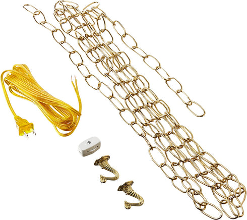 Westinghouse Lighting 7048000 12-Foot Swag Kit, Polished Brass Finish