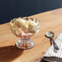 KMwares 6PCs Set 5.6oz Small Cute Footed Tulip Clear Glass Dessert Bowls/Cups - Perfect for Dessert, Sundae, Ice Cream, Fruit, Salad, Snack, Cocktail, Condiment, Trifle and Christmas Holiday Party