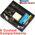 2 Pack - Simple Houseware Drawer Organizer Tray with 9 Adjustable Compartments, Black