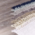 French Connection Nellore Bath Mat | Woven and Beaded Bathroom Rug | 100% Cotton | Premium Bathroom D©cor | Machine Washable | Measures 20"x34" | Light Grey