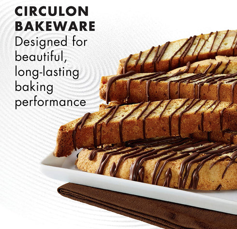 Circulon Nonstick Bakeware, Nonstick Cookie Sheet / Baking Sheet - 10 Inch x 15 Inch, Chocolate Brown