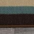 Ottomanson Text Laundry Collection, 20" X 59" Oval, Brown