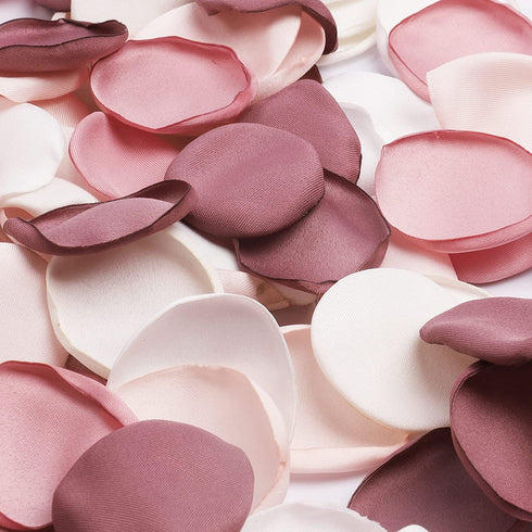 Der Rose 600pcs Artificial Flowers Silk Rose Petals Flower Girl Scatter Petals for Wedding Aisle Centerpieces Table Confetti Party Favors Home Decoration