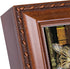 Cottage Garden Cat Sleeping in Library Woodgrain Rope Trim Music Box Plays That's What Friends are for