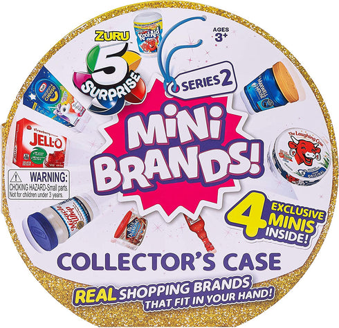 5 Surprise Mini Brands Collector's Case Series 2 (Comes with 4 Exclusive Minis) 4 Exclusive Minis by ZURU, 7785