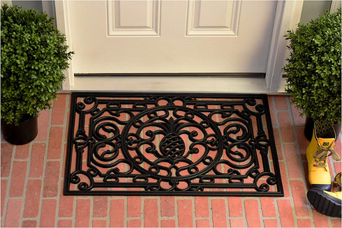 Calloway Mills 900081830 Pineapple Heritage Rubber Doormat, 18" x 30"