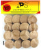AmePro Supply Wood knobs for Cabinet Doors, Dresser Furniture Drawers, 1 1/2 inch Small Wooden Knob, Unfinished Craft, Folding Bifold Door Cabinets Drawer, Stain or Paint White (8)