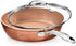 Gotham Steel Hammered Copper Collection 10 Nonstick Fry Pan with Lid, Premium Cookware, Aluminum Composition with Induction Plate for Even Heating, Dishwasher & Oven Safe