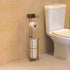 SimpleHouseware Bathroom Toilet Tissue Roll Holder Stand with Cell Phone Holder, Bronze