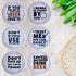 BARVIVO Funny Ceramic Coasters for Drinks Absorbent Set of 6 with Holder - Instantly Absorbing Condensation - Perfect Drink Coasters for Wooden Table Protection with Scratch Preventing Cork Bottom