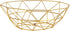 WORTHBUY Gold Fruit Bowl Decorative Bowl For Centerpieces Fruit Basket For Kitchen Counter Fruit Holder Round Metal Basket