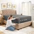 Empyrean Bedding Fitted Sheets - Bottom Sheets for Full Size - from 14 Inches Up to 16 Inches Deep Pocket Fitted Sheets - Fitted Bed Sheets Only (Full Charcoal Gray)