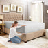Empyrean Bedding Fitted Sheets - Bottom Sheets for King Size - from 14 Inches Up to 16 Inches Deep Pocket Fitted Sheets - Fitted Bed Sheets Only (King Silver Light Gray)