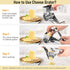 Nurch Rotary Cheese Grater Vegetable Stainless Steel Cheese Grater Shredder Cutter Grinder with 3 Drum Blades