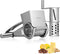 Nurch Rotary Cheese Grater Vegetable Stainless Steel Cheese Grater Shredder Cutter Grinder with 3 Drum Blades