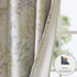 SUNSMART Julie Botanical Print Blackout, Casual Grommet Window Curtain for Bed Living Room Kitchen, Black, 1-Panel Pack, 50x84, Yellow