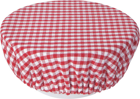 Now Designs Reusable Bowl Cover to Reduce Waste, Gingham - Large & Medium | Set of 2