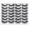 wiwoseo False Eyelashes Natural Wispy Fluffy Cat Eye Lashes 16MM Faux Mink Lashes Crossed Strip Eye Lashes 14 Pairs Pack