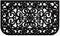 DII Rubber Doormats Collection All Weather, 18x30, Scroll Pin