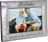 Malden International Designs Godfather with Cross Picture Frame, 4x6, Silver