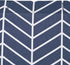 Amazon Basics Microfiber Navy Blue Herringbone Printed Pattern Bathroom Shower Curtain - Navy Blue Herringbone, 72 Inch